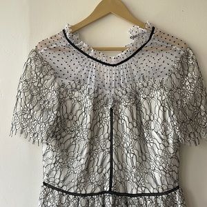 Lace & Swiss dot party dress size 12. Worn once!
